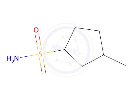 Chemical structure of 3-Methylcyclopentane-1-sulfonamide