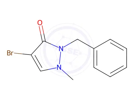 Chemical structure of 2-Benzyl-4-bromo-1-methyl-1H-pyrazol-3(2H)-one
