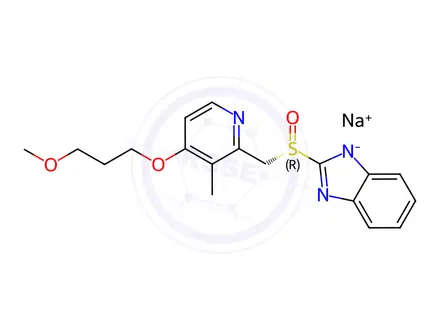 Chemical structure of (S)-Rabeprazole Sodium Salt