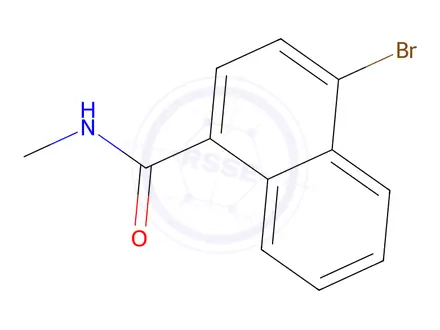 Chemical structure of 4-Bromo-N-methylnaphthalene-1-carboxamide