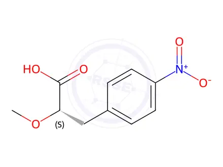 Chemical structure of (S)-2-Methoxy-3-(4-nitrophenyl)propanoic acid