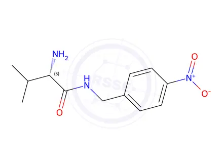 Chemical structure of (S)-2-Amino-3-methyl-N-(4-nitrobenzyl)butanamide
