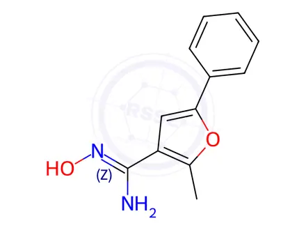 Chemical structure of N-Hydroxy-2-methyl-5-phenyl-furan-3-carboxamidine