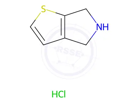 Chemical structure of 5,6-Dihydro-4H-thieno[2,3-c]pyrrole hydrochloride
