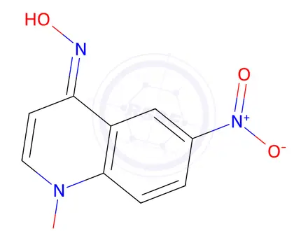 Chemical structure of 4-(Hydroxyamino)-6-nitroquinoline 1-oxide