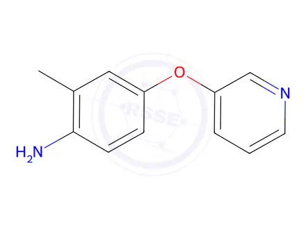 Chemical structure of 2-methyl-4-(pyridin-3-yloxy)aniline