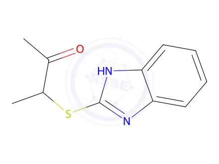 Chemical structure of 3-((1h-Benzo[d]imidazol-2-yl)thio)butan-2-one