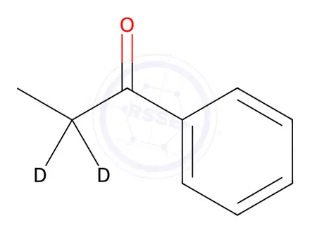 Chemical structure of Propio-2,2-d2-phenone