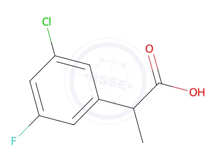Chemical structure of 2-(3-Chloro-5-fluorophenyl)propanoic acid
