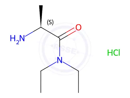 Chemical structure of L-Alanine Diethylamide (HCl Salt)