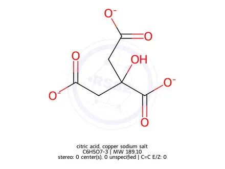 Chemical structure of Ammonium citrate tribasic