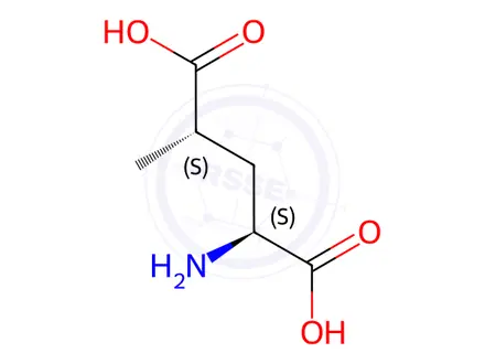 Chemical structure of (2S,4S)-4-Methylglutamic Acid