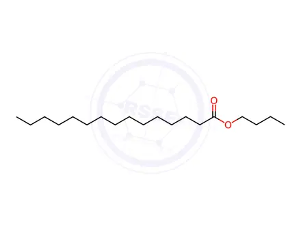 Chemical structure of butyl pentadecanoate