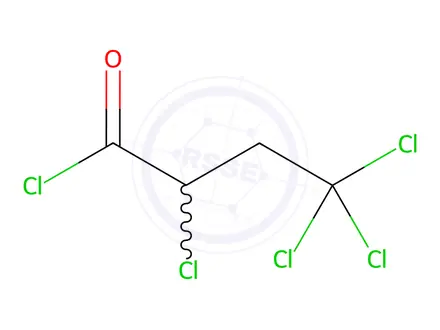 Chemical structure of 2,4,4,4-Tetrachlorobutyric acid chloride