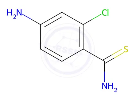 Chemical structure of 4-Amino-2-chlorobenzothioamide