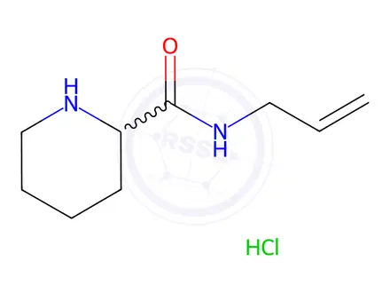 Chemical structure of N-Allyl-2-piperidinecarboxamide hydrochloride
