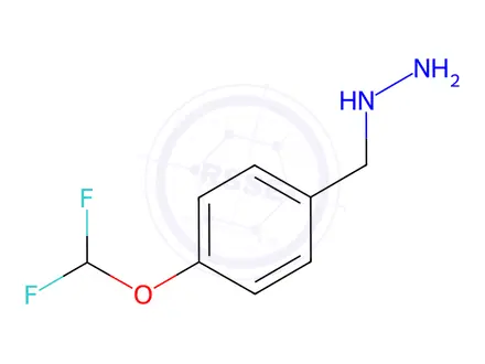 Chemical structure of [4-(Difluoromethoxy)phenyl]methylhydrazine Hydrochloride