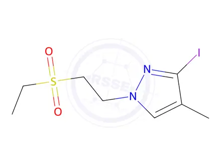 Chemical structure of 1-[2-(ethanesulfonyl)ethyl]-3-iodo-4-methyl-1h-pyrazole