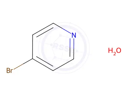 Chemical structure of 4-bromopyridine hydrate
