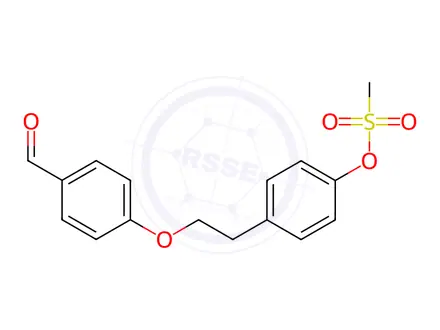 Chemical structure of 4-[2-(4-forMylphenoxy)ethyl]phenyl Methanesulfonate
