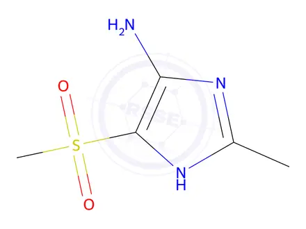 Chemical structure of 2-Methyl-4-(methylsulfonyl)-1H-imidazol-5-amine