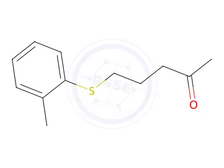 Chemical structure of 5-(O-tolylthio)pentan-2-one