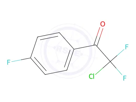 Chemical structure of 2-Chloro-2,2-difluoro-1-(4-fluorophenyl)ethan-1-one