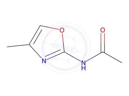 Chemical structure of 2-Acetylamino-4-methyloxazole