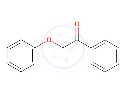 Chemical structure of 2-Phenoxyacetophenone