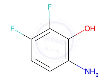 Chemical structure of 6-Amino-2,3-difluorophenol
