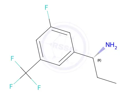 Chemical structure of (R)-1-(3-fluoro-5-(trifluoromethyl)phenyl)propan-1-amine