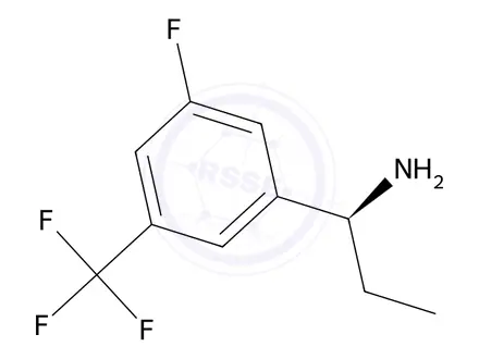 Chemical structure of (S)-1-(3-fluoro-5-(trifluoromethyl)phenyl)propan-1-amine
