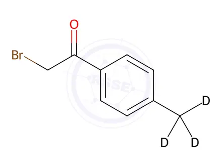 Chemical structure of 2-Bromo-4’-methylacetophenone-d3