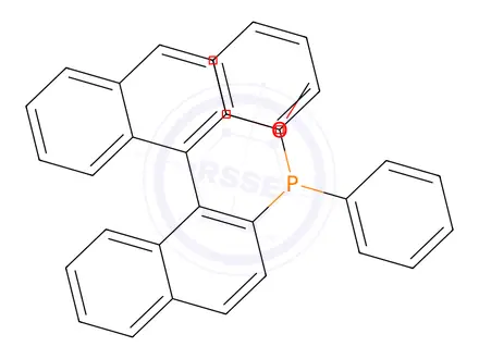 Chemical structure of (R)-(+)-2-(Diphenylphosphino)-2’-methoxy-1,1’-binaphthyl