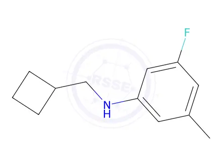 Chemical structure of N-(Cyclobutylmethyl)-3-fluoro-5-methylaniline