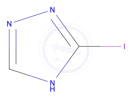 Chemical structure of 3-iodo-1h-1,2,4-triazole