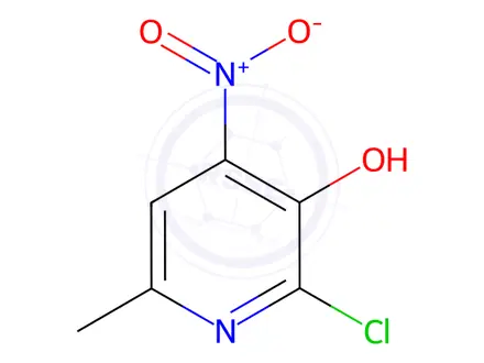 Chemical structure of 2-CHLORO-3-HYDROXY-4-NITRO-6-METHYLPYRIDINE