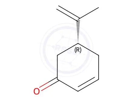 Chemical structure of (R)-5-(Prop-1-en-2-yl)cyclohex-2-enone