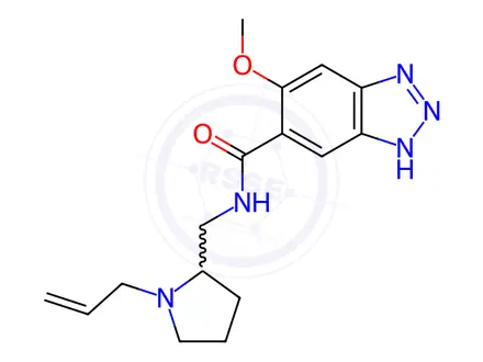 Chemical structure of Alizapride Monomer