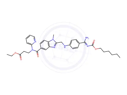 Chemical structure of DABIGATRAN ETEXILATE
