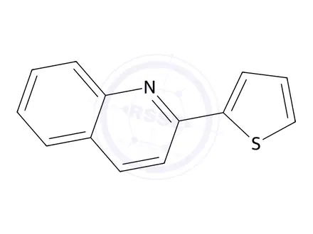 Chemical structure of 2-(Thiophen-2-yl)quinoline