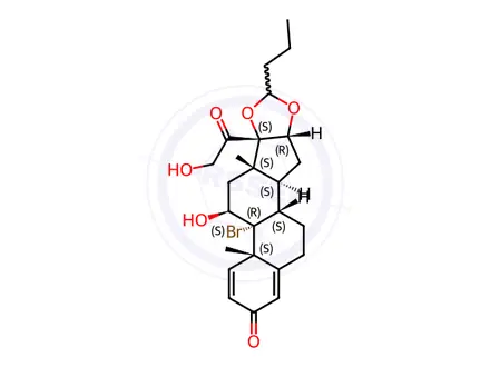 Chemical structure of Budesonide EP Impurity J