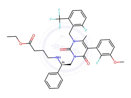 Chemical structure of Elagolix Impurity 6