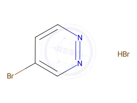 Chemical structure of 4-Bromopyridazine hydrobromide
