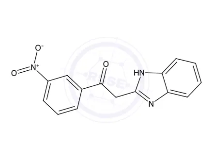 Chemical structure of 2-(1H-1,3-Benzodiazol-2-yl)-1-(3-nitrophenyl)ethan-1-one