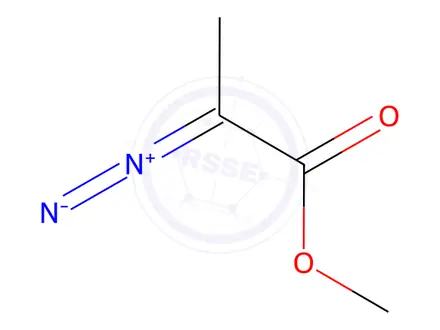 Chemical structure of 2-Diazopropanoic acid methyl ester