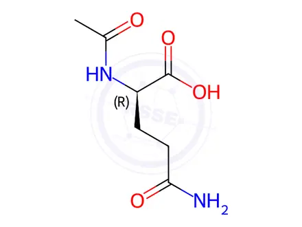 Chemical structure of Acetyl-D-glutamine