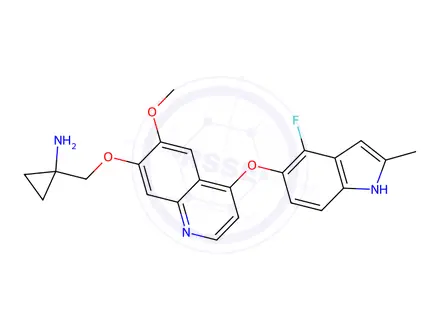 Chemical structure of Anlotinib