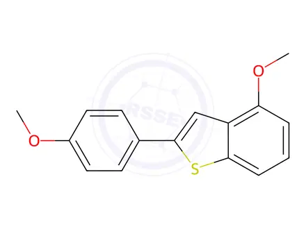 Chemical structure of 4-Methoxy-2-(4-methoxyphenyl)benzo[b]thiophene