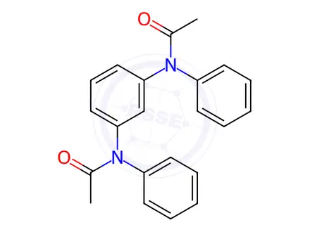 Chemical structure of N,N'-(1,3-Phenylene)bis(N-phenylacetamide)